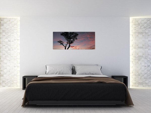 Slika - Drvo i crvenkaste nijanse (120x50 cm)