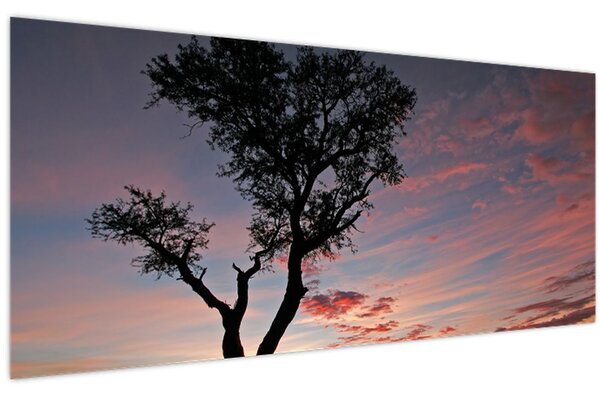 Slika - Drvo i crvenkaste nijanse (120x50 cm)
