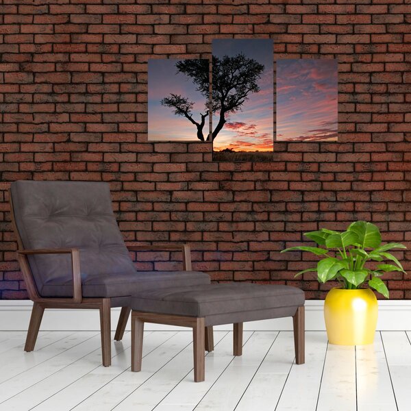 Slika - Drvo i crvenkaste nijanse (90x60 cm)