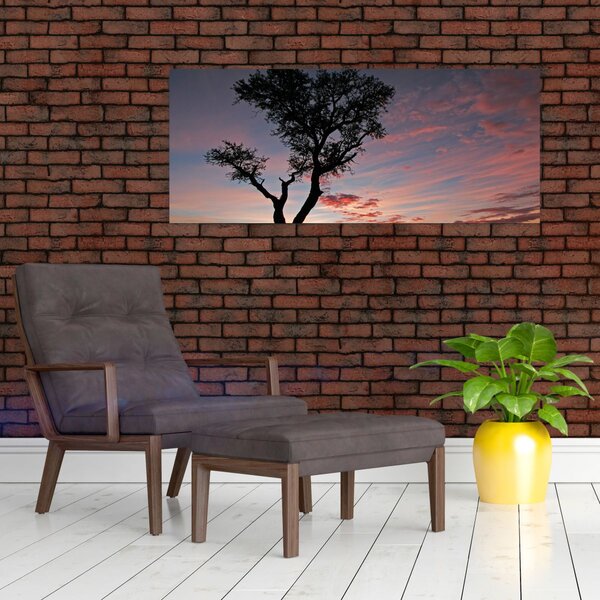 Slika - Drvo i crvenkaste nijanse (120x50 cm)