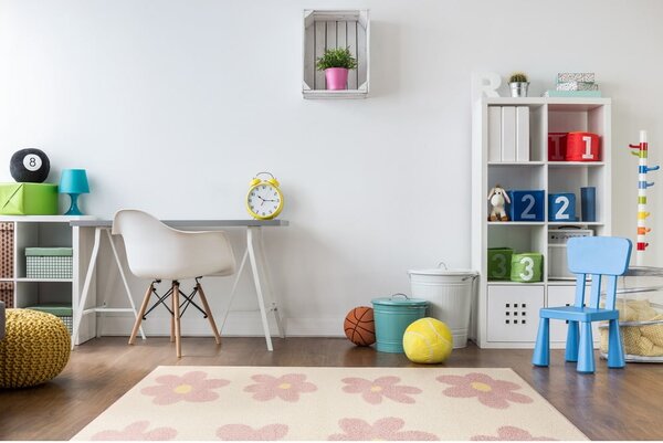 Ružičasti/boje slonovače dječji tepih 120x170 cm Dazzy Rose – FD