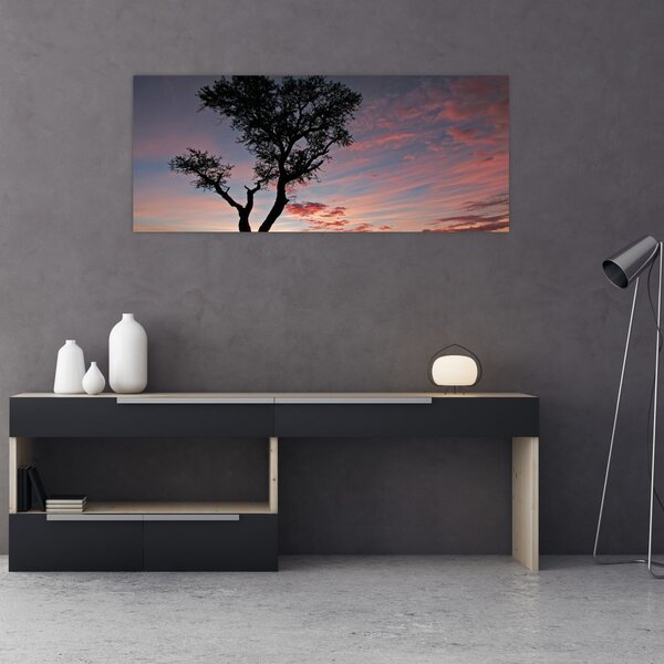 Slika - Drvo i crvenkaste nijanse (120x50 cm)