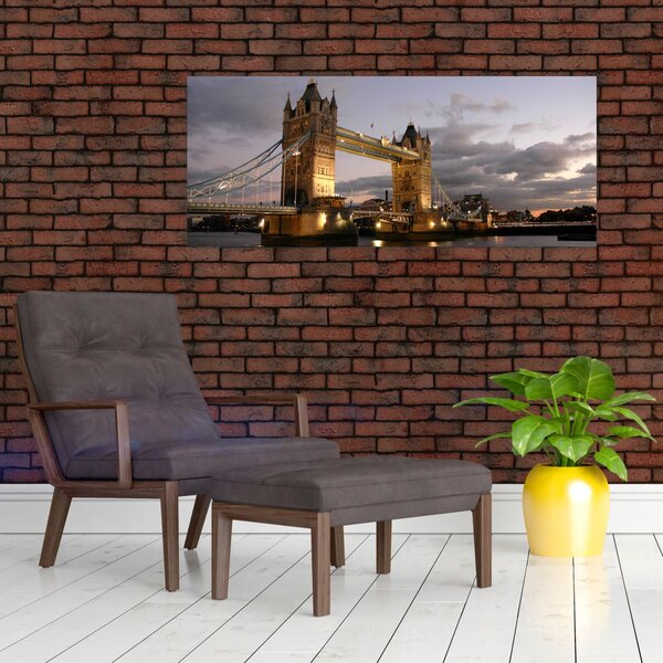 Slika - Tower Bridge noću (120x50 cm)