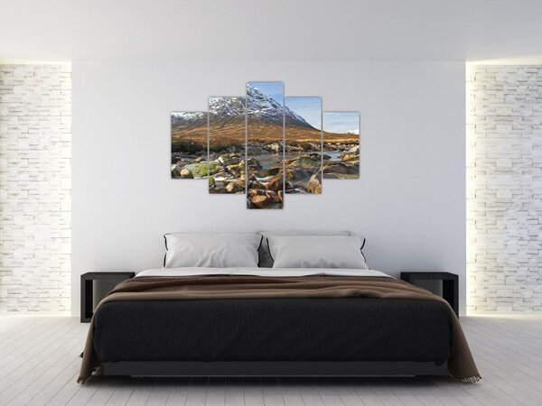 Slika - Planina s rijekom (150x105 cm)