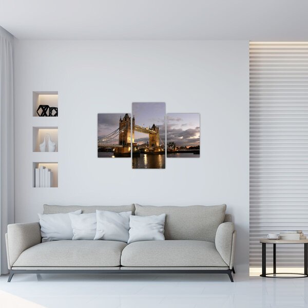 Slika - Tower Bridge noću (90x60 cm)