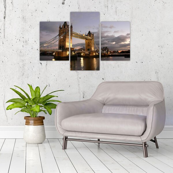 Slika - Tower Bridge noću (90x60 cm)