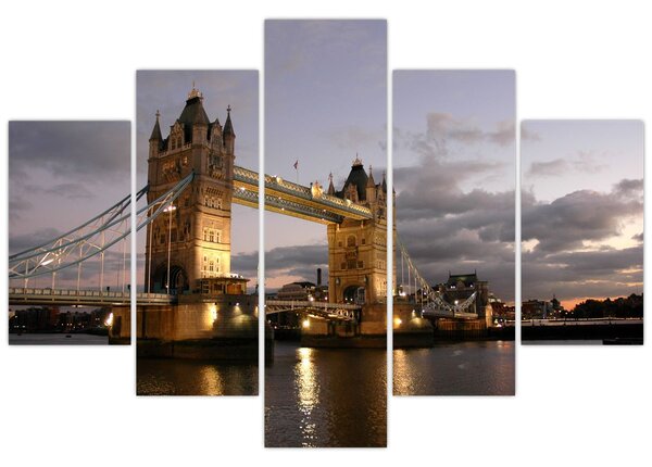 Slika - Tower Bridge noću (150x105 cm)