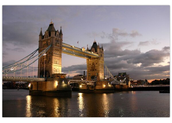 Slika - Tower Bridge noću (90x60 cm)
