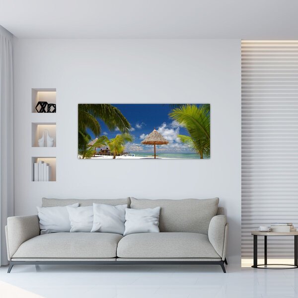 Slika - Plaža s bijelim pijeskom (120x50 cm)