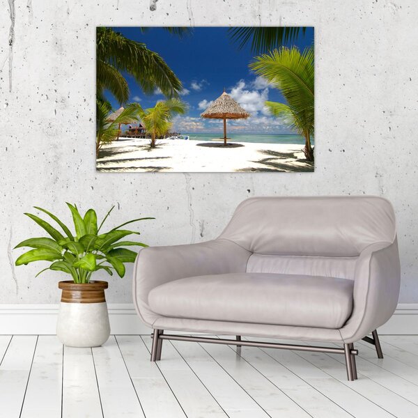 Slika - Plaža s bijelim pijeskom (90x60 cm)