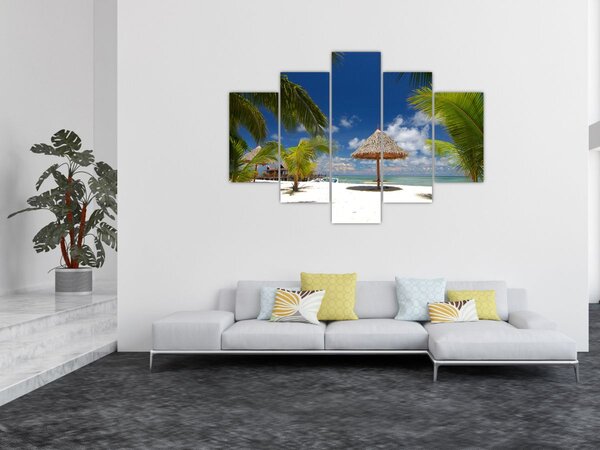 Slika - Plaža s bijelim pijeskom (150x105 cm)