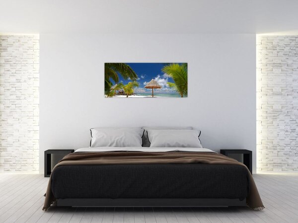 Slika - Plaža s bijelim pijeskom (120x50 cm)