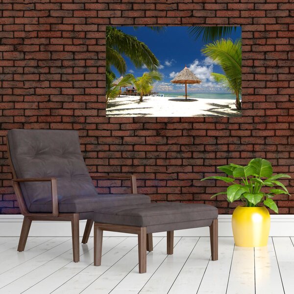 Slika - Plaža s bijelim pijeskom (90x60 cm)