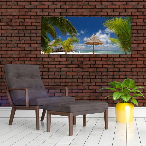 Slika - Plaža s bijelim pijeskom (120x50 cm)