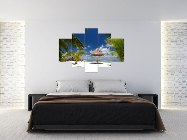 Slika - Plaža s bijelim pijeskom (150x105 cm)