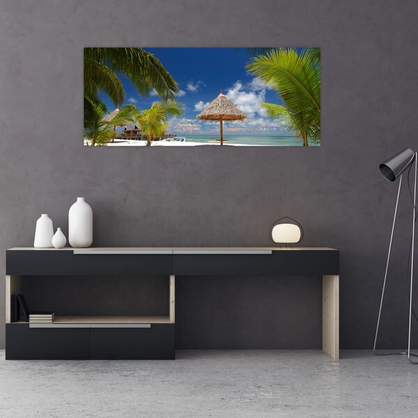 Slika - Plaža s bijelim pijeskom (120x50 cm)