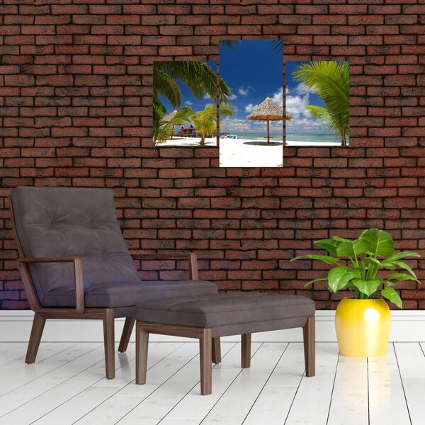 Slika - Plaža s bijelim pijeskom (90x60 cm)