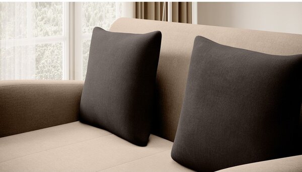 Svjetlo smeđa baršunasti sklopiva sofa 130 cm Ario – ELTAP