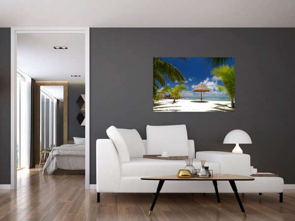Slika - Plaža s bijelim pijeskom (90x60 cm)