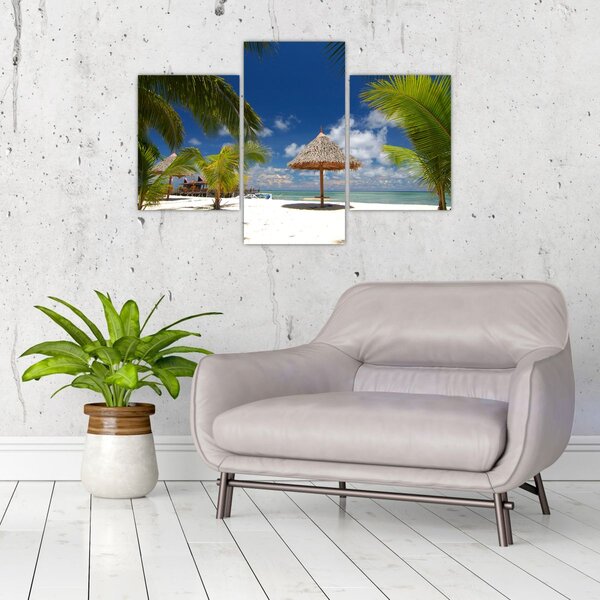 Slika - Plaža s bijelim pijeskom (90x60 cm)