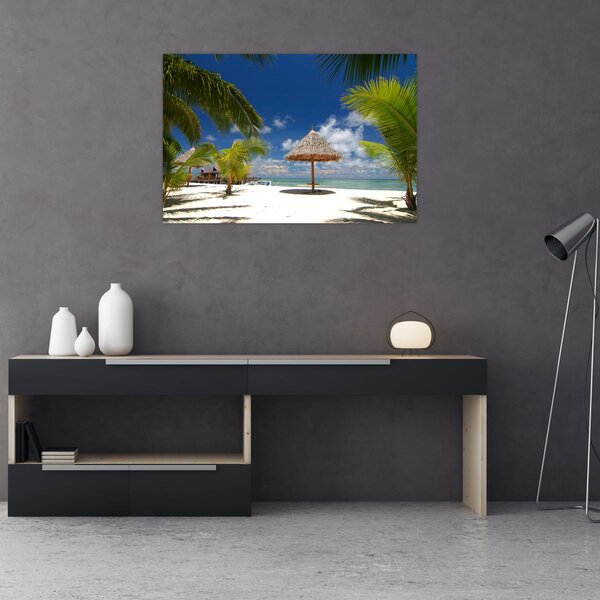 Slika - Plaža s bijelim pijeskom (90x60 cm)