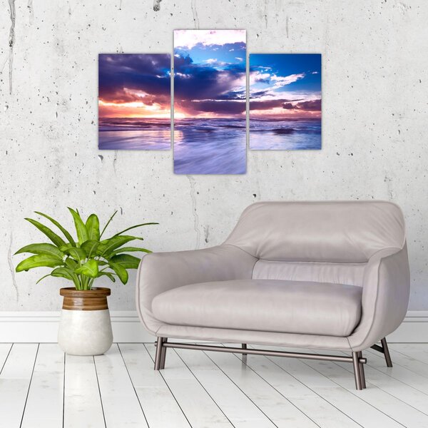 Slika - Zalazak sunca uz more (90x60 cm)