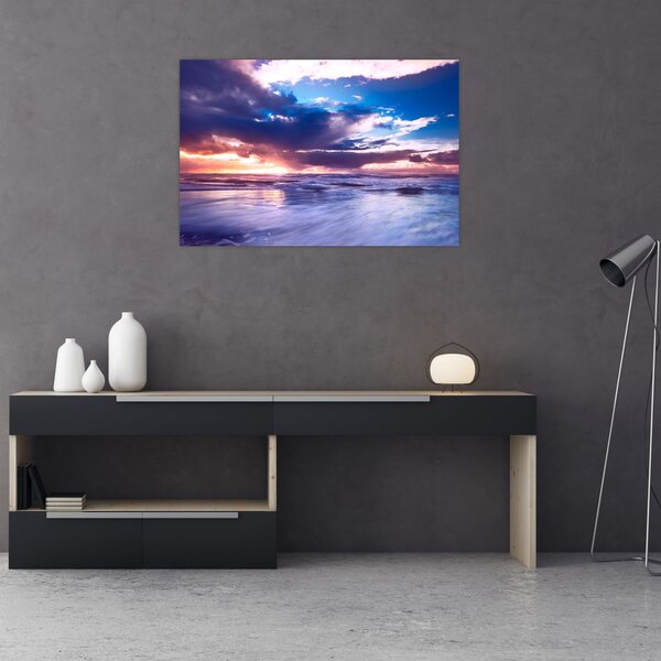 Slika - Zalazak sunca uz more (90x60 cm)