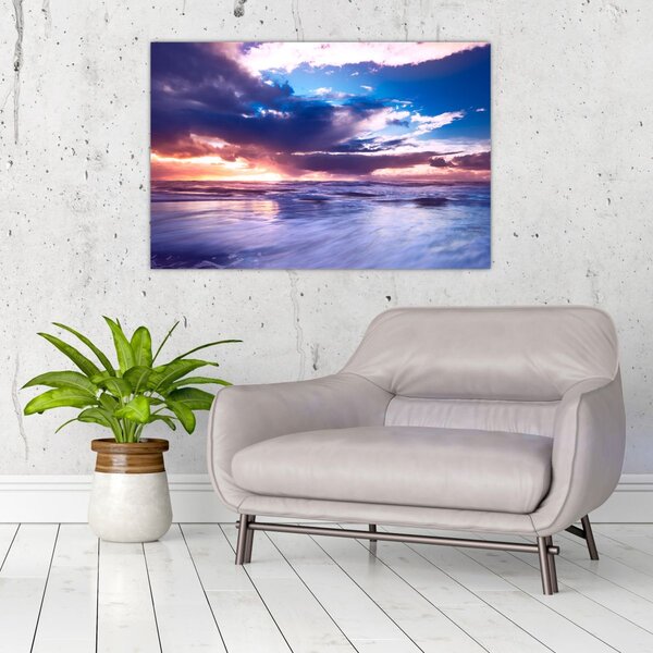 Slika - Zalazak sunca uz more (90x60 cm)