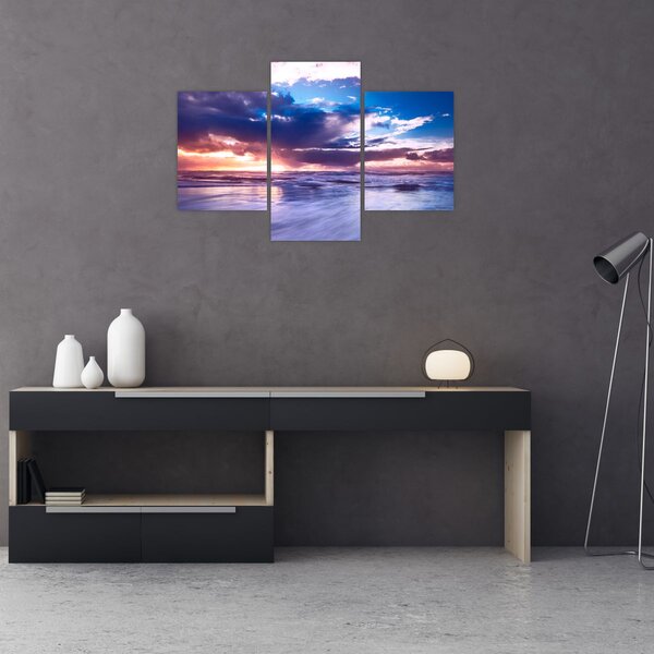 Slika - Zalazak sunca uz more (90x60 cm)