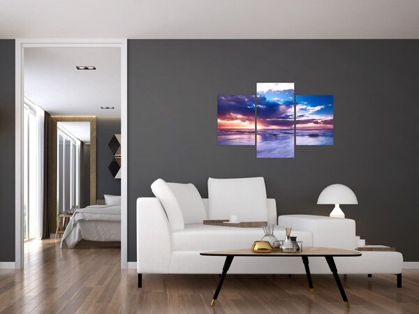 Slika - Zalazak sunca uz more (90x60 cm)