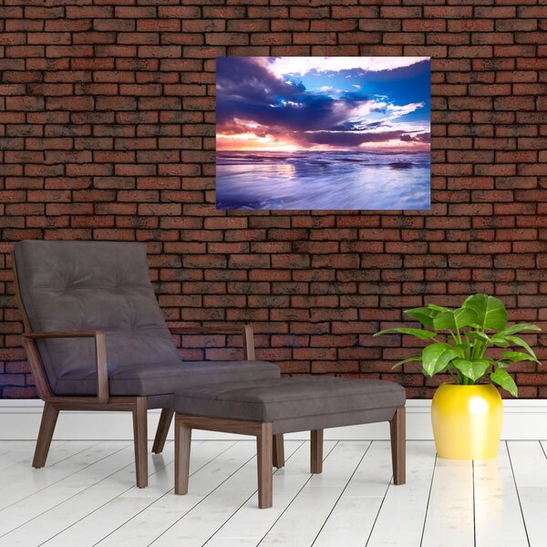 Slika - Zalazak sunca uz more (70x50 cm)