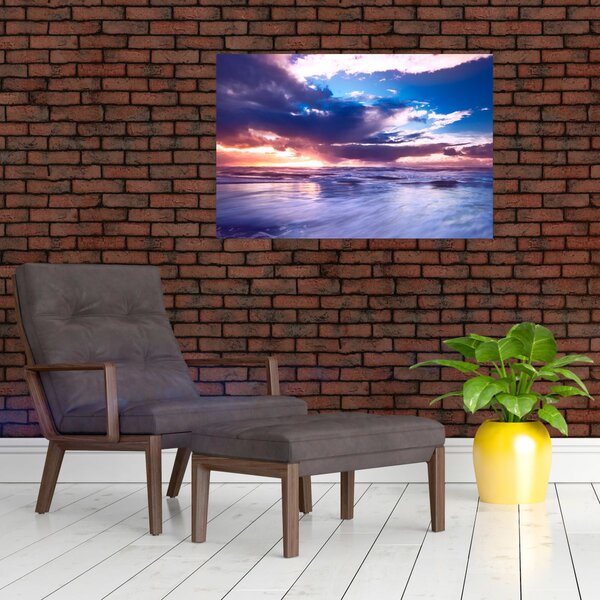 Slika - Zalazak sunca uz more (90x60 cm)