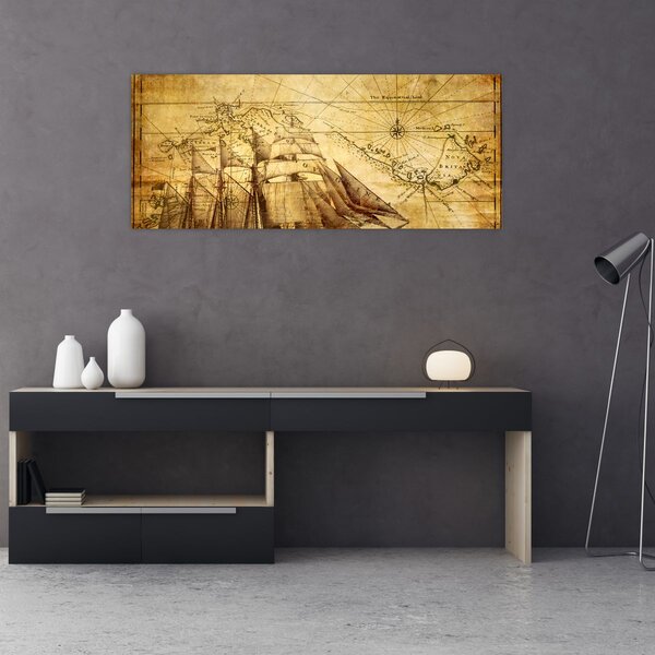 Slika - Stara karta (120x50 cm)