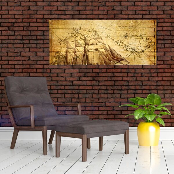 Slika - Stara karta (120x50 cm)