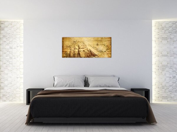Slika - Stara karta (120x50 cm)