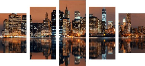 5-dijelna slika grad Manhattan