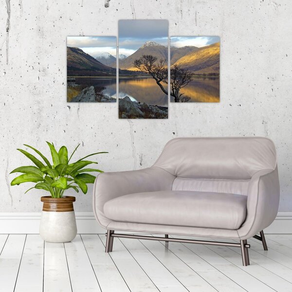 Slika - Planine uz jezero (90x60 cm)