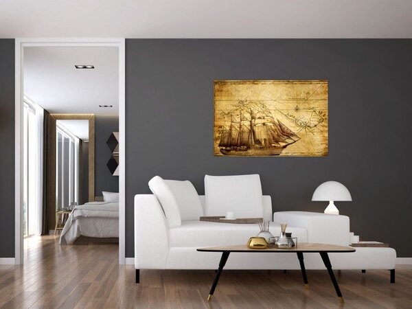 Slika - Stara karta (90x60 cm)