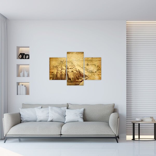 Slika - Stara karta (90x60 cm)