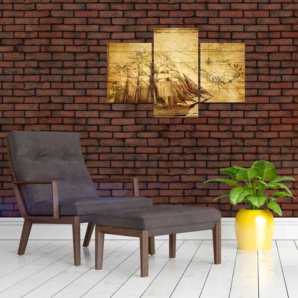 Slika - Stara karta (90x60 cm)