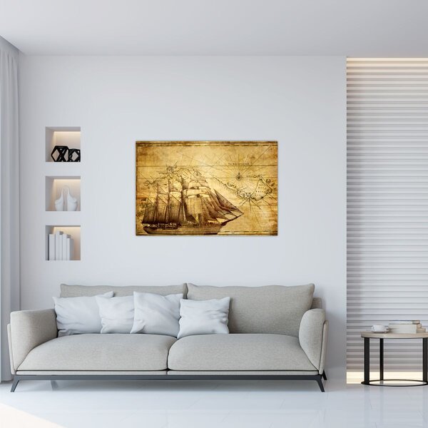 Slika - Stara karta (90x60 cm)