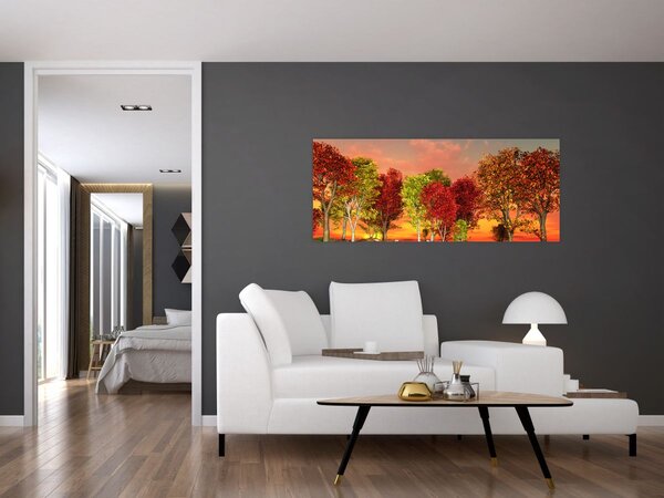 Slika - Obojeno drveće (120x50 cm)