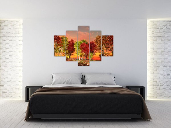 Slika - Obojeno drveće (150x105 cm)