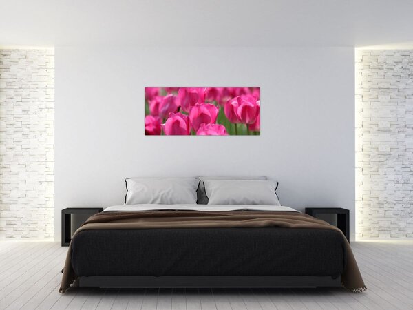 Slika - Ružičasti tulipani (120x50 cm)