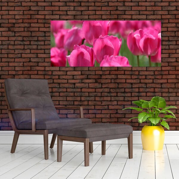 Slika - Ružičasti tulipani (120x50 cm)