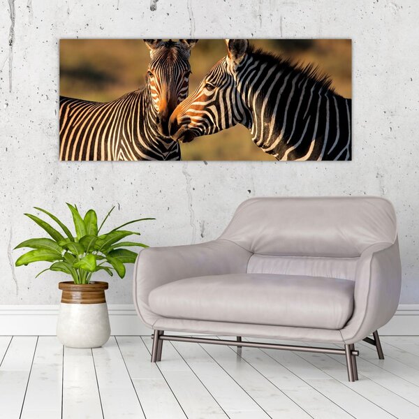 Slika - Dvije zebre (120x50 cm)