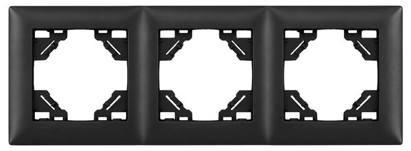 Trostruki okvir za utičnice OSTE JNH015-3F Black