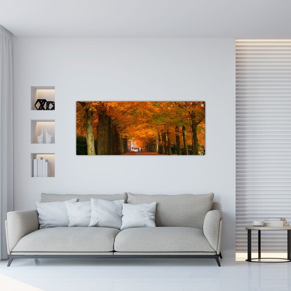 Slika - Avenija drveća u jesen (120x50 cm)