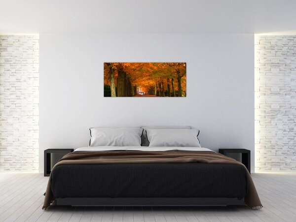 Slika - Avenija drveća u jesen (120x50 cm)
