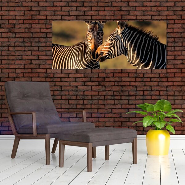 Slika - Dvije zebre (120x50 cm)